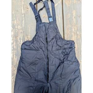 Vintage 80s LIFTTICKET by TOMA Insulated Ski Bibs | Black | Size Large